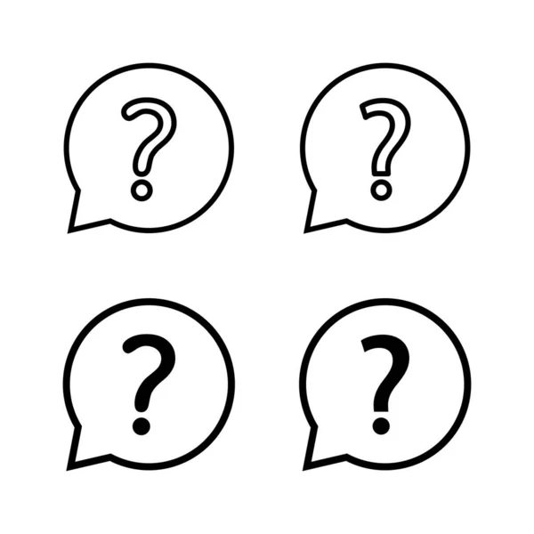 Θέση Εικονιδίων Ερωτήσεων Ερωτηματικό Σημείο Και Σύμβολο — Διανυσματικό Αρχείο