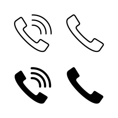 Simge vektörünü ara. Telefon işareti ve sembol. Telefon ikonu. Bizimle irtibata geç 