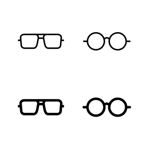 Gelas Ikon Vektor Tanda Kacamata Dan Simbol - Stok Vektor