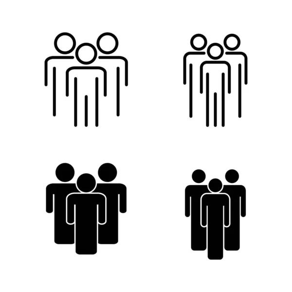 Menschen Icons Vektor Personenzeichen Und Symbol User Icon Vektor — Stockvektor