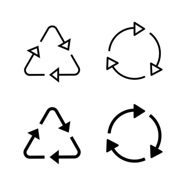 Recykling Ikon Wektor Znak Symbol Recyklingu — Wektor stockowy