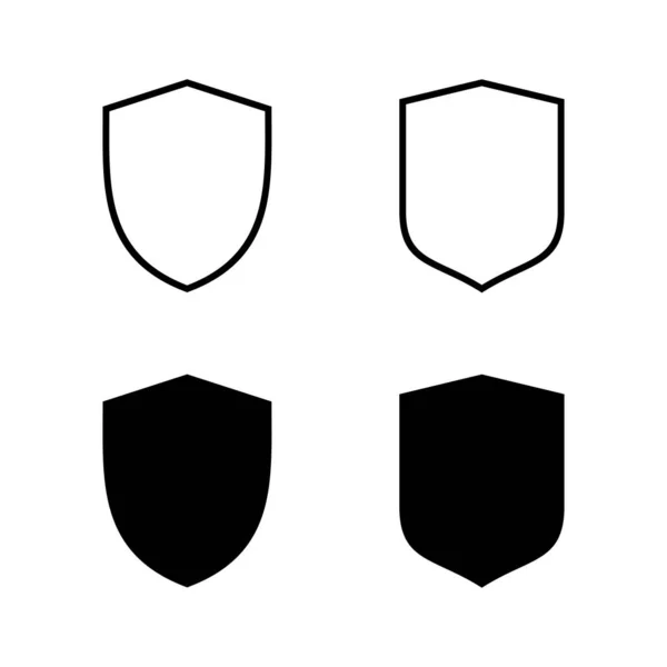 Schild Icons Vektor Schutzsymbol Sicherheitszeichen Und Symbol — Stockvektor