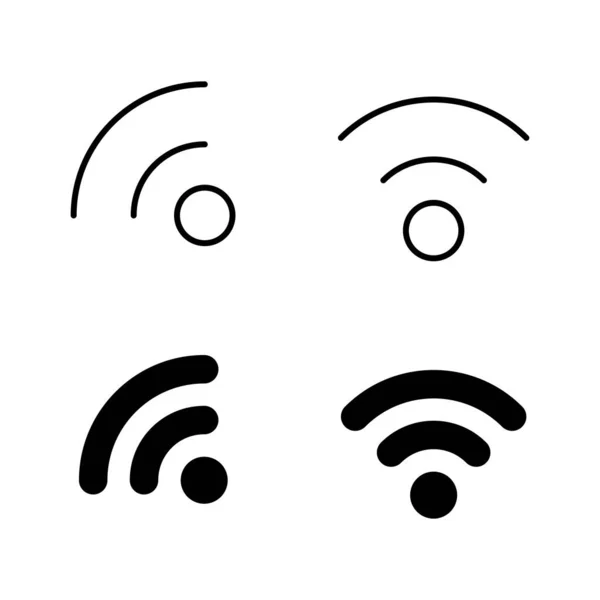 Wifi Icons Vector Signal Sign Symbol Wireless Icon — Stock Vector