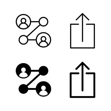 Simge vektörünü paylaş. İşaret ve sembol paylaşımı