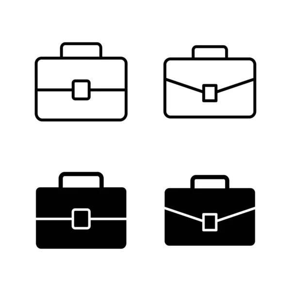 公文包图标向量 手提箱标志和符号 行李符号 — 图库矢量图片