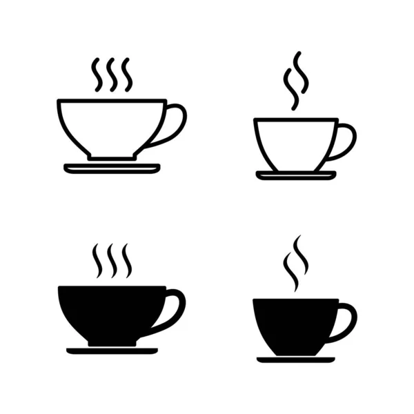 Vektor Ikon Šálku Kávy Šálek Kávy Znamení Symbol — Stockový vektor