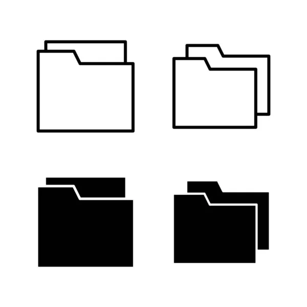 Pictograme Folder Vector Semn Folder Simbol — Vector de stoc