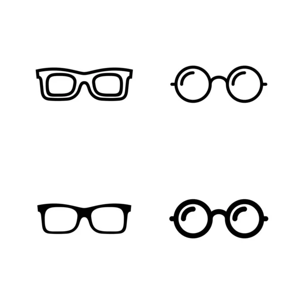 Brille Icons Vektor Zeichen Und Symbol Der Brille — Stockvektor