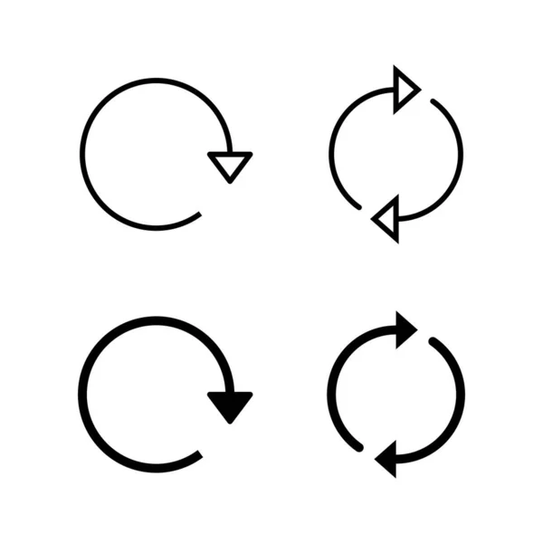 Aktualisieren Sie Symbole Vektor Zeichen Und Symbol Neu Laden Symbole — Stockvektor
