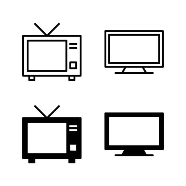 Symbole Vektor Fernsehzeichen Und Symbol — Stockvektor