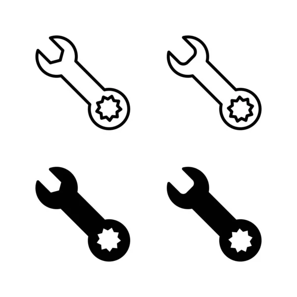 Вектор Значків Ключа Значок Ремонту Значок Інструментів Символ — стоковий вектор