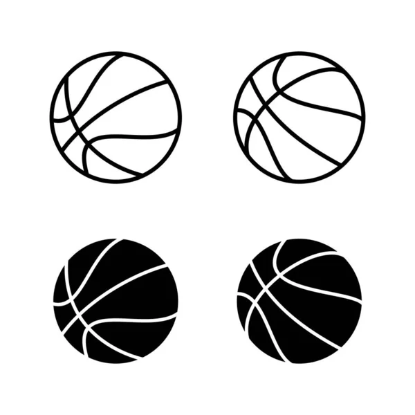 Basketbal Pictogrammen Vector Basketbal Bord Symbool — Stockvector