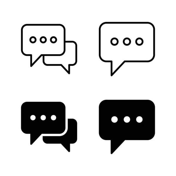 stock vector Chat icons vector. speech bubble sign and symbol. comment icon. message