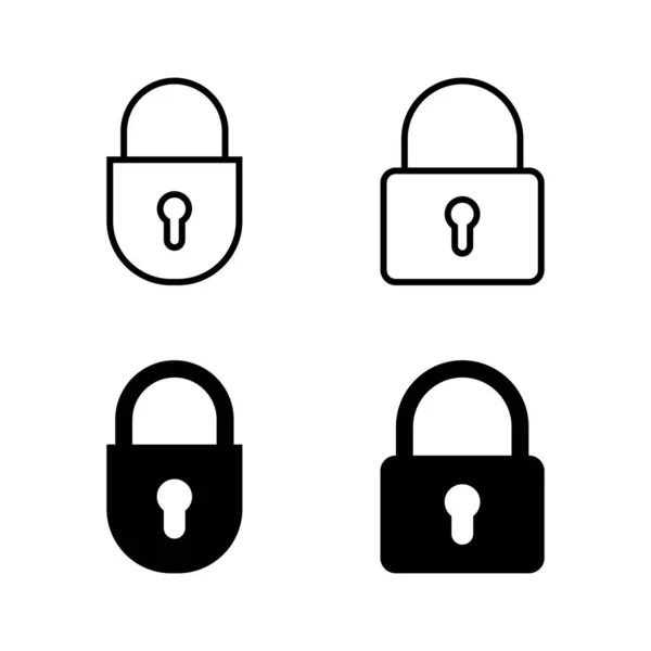 Lock Icons Vector Padlock Sign Symbol Encryption Icon Security Symbol — Stock Vector