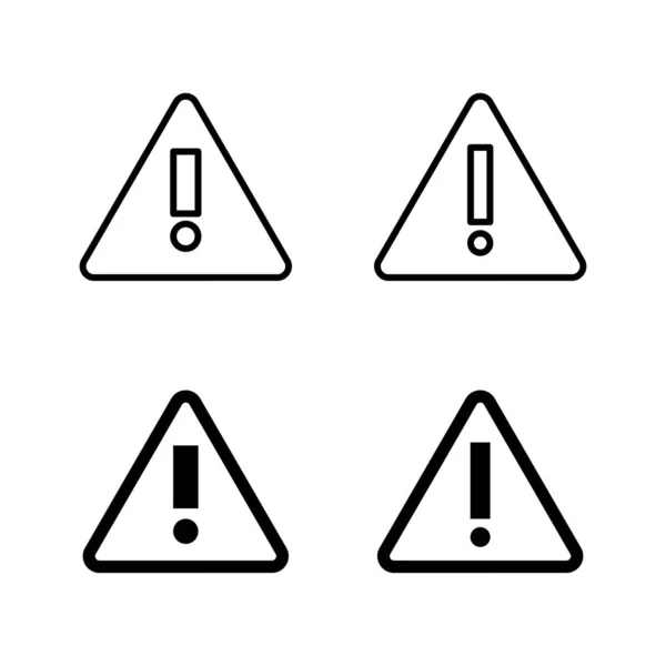 Ausrufegefahr Symbole Vektor Aufmerksamkeitszeichen Und Symbol Gefahrenwarnschild — Stockvektor