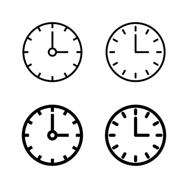 Clock 아이콘 표시와 아이콘 — 스톡 벡터