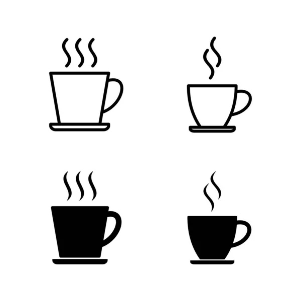 Vektor Ikon Šálku Kávy Šálek Kávy Znamení Symbol — Stockový vektor