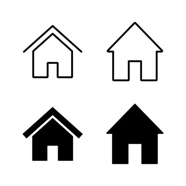 家のアイコンベクトル ホームサインとシンボル — ストックベクタ