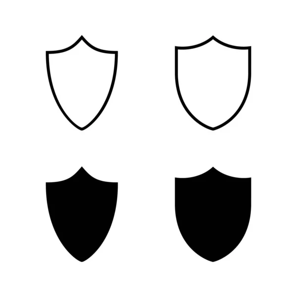 Schild Icons Vektor Schutzsymbol Sicherheitszeichen Und Symbol — Stockvektor