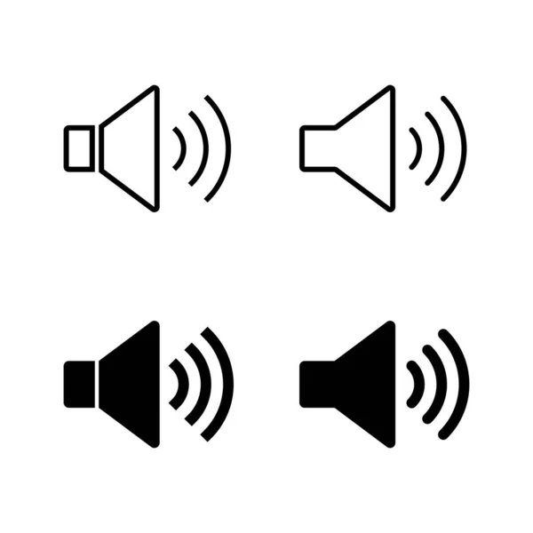 Lautsprecher Symbole Vektor Lautstärkezeichen Und Symbol Lautsprechersymbol Klangsymbol — Stockvektor