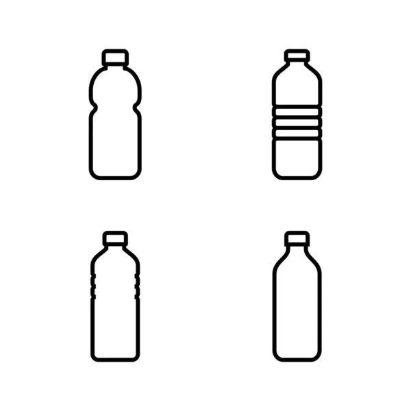 Вектор Значка Бутылки Знак Бутылки Символ — стоковый вектор