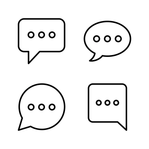 Chat Symbol Vektor Sprachblase Zeichen Und Symbol Kommentar Symbol Botschaft — Stockvektor