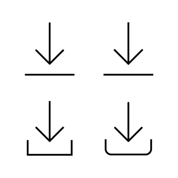 Télécharger Icône Vecteur Télécharger Signe Symbole — Image vectorielle