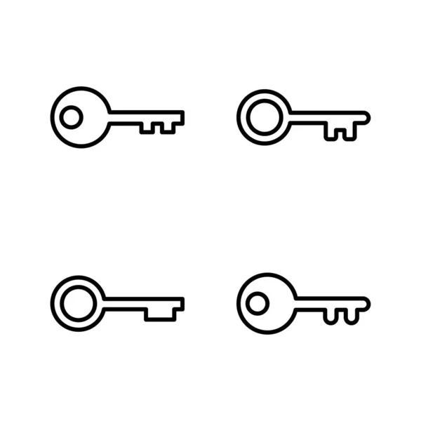 Icono Clave Vector Signo Símbolo Clave — Archivo Imágenes Vectoriales