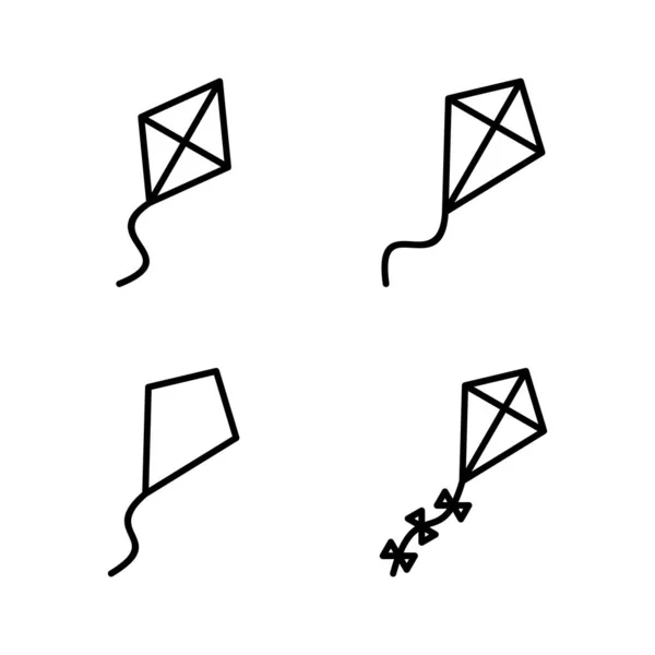 Vecteur Icône Cerf Volant Signe Symbole Cerf Volant — Image vectorielle