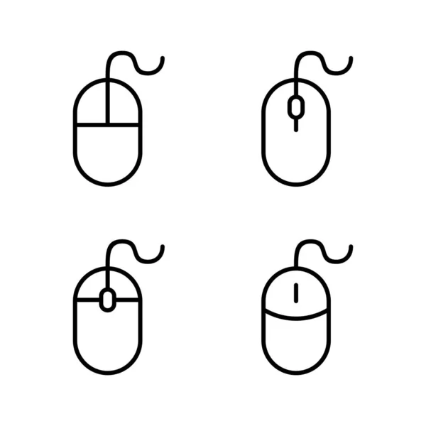 鼠标图标向量 单击符号和符号 指针图标向量 — 图库矢量图片