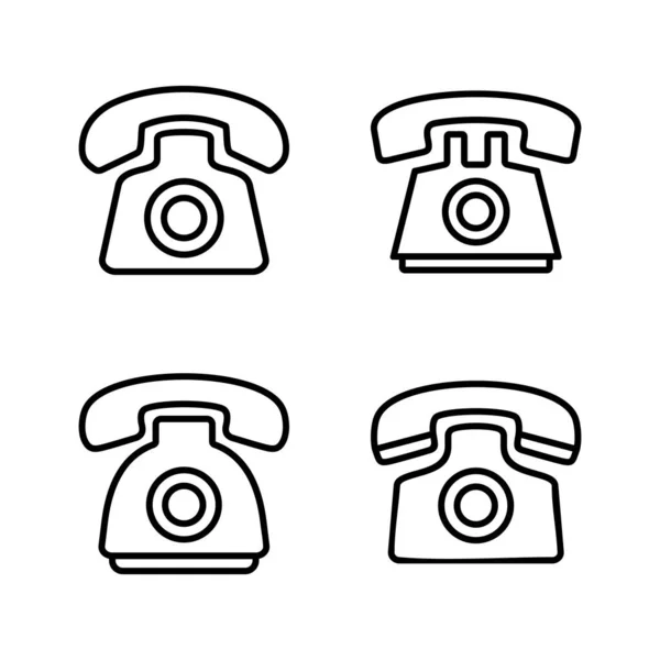 电话图标向量 电话标志和符号 — 图库矢量图片