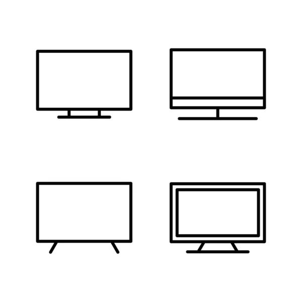 Vecteur Icône Signe Symbole Télévision — Image vectorielle