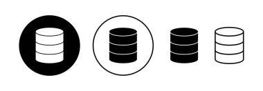 Database icon vector for web and mobile app. database sign and symbol