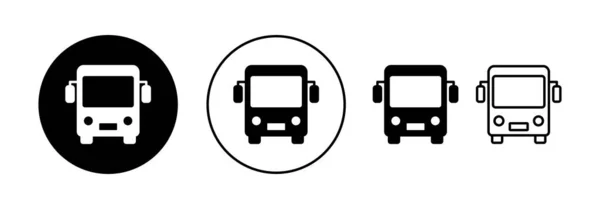 Bus Icon Vector Web Mobile App Bus Sign Symbol Transport — Vettoriale Stock