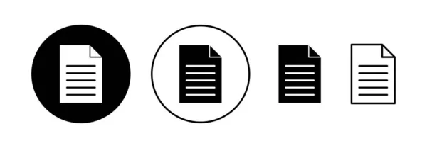 Document Icon Vector Web Mobile App Paper Sign Symbol File — Stockový vektor