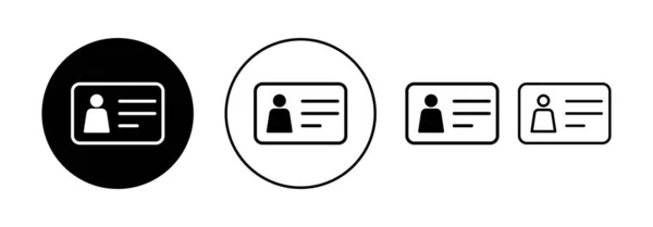 Vecteur Icône Licence Pour Application Web Mobile Icône Carte Identité — Image vectorielle