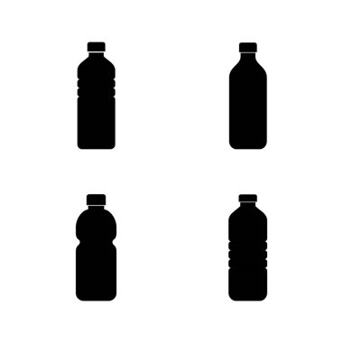 Şişe ikonu vektörü. şişe işareti ve sembol