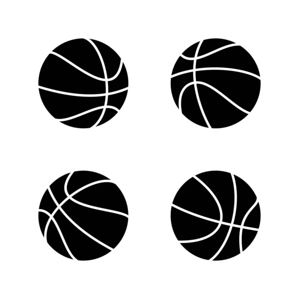 Basket Ikon Vektor Basket Bollen Tecken Och Symbol — Stock vektor