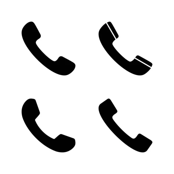 Chamar Vetor Ícone Sinal Telefone Símbolo Ícone Telefone Entre Contato —  Vetores de Stock