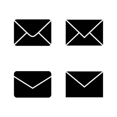 Posta simgesi vektörü. e-posta işareti ve sembol. E- posta simgesi. Zarf simgesi