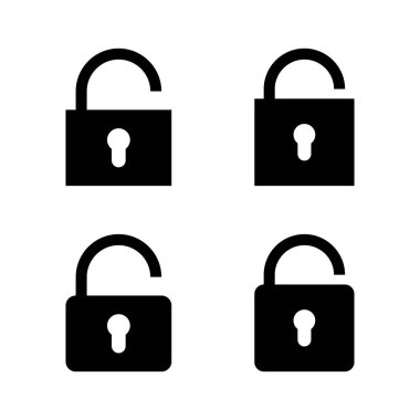 Simge vektörünü aç. İşaret ve sembolün kilidini aç. Kilitlenmemiş asma kilit simgesi