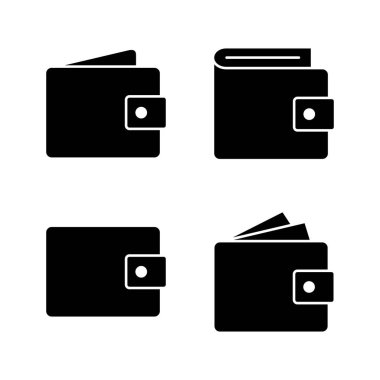 Cüzdan simgesi vektörü. cüzdan işareti ve sembol