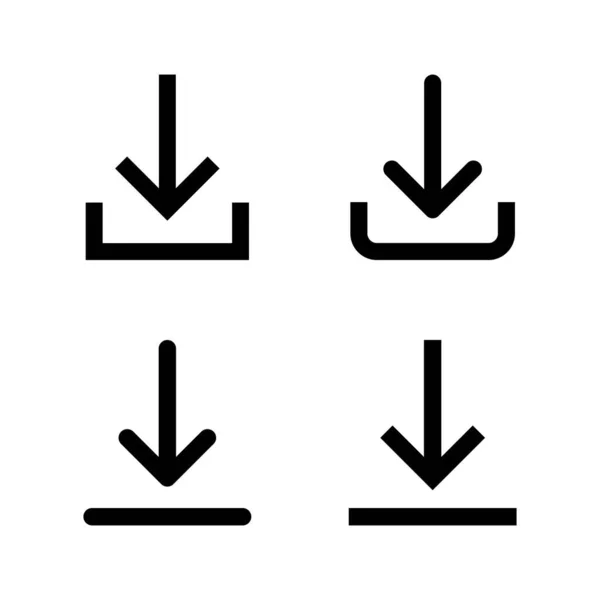 Descargar Vector Icono Descargar Signo Símbolo — Archivo Imágenes Vectoriales