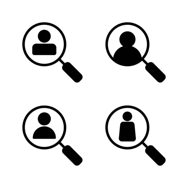 Πρόσληψη Διανυσμάτων Εικονιδίων Αναζήτηση Κενής Θέσης Εργασίας Υπογράψει Και Σύμβολο — Διανυσματικό Αρχείο
