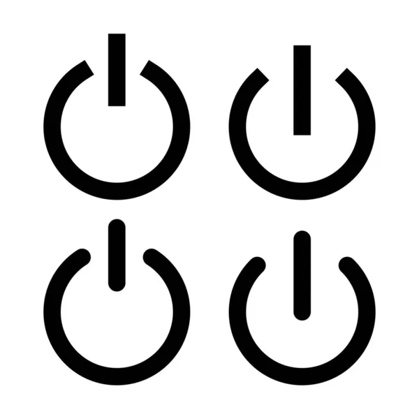 Strömikon Vektor Strömbrytare Tecken Och Symbol Elektrisk Effekt — Stock vektor