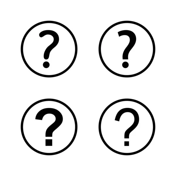 Frage Symbol Vektor Fragezeichen Und Symbol — Stockvektor