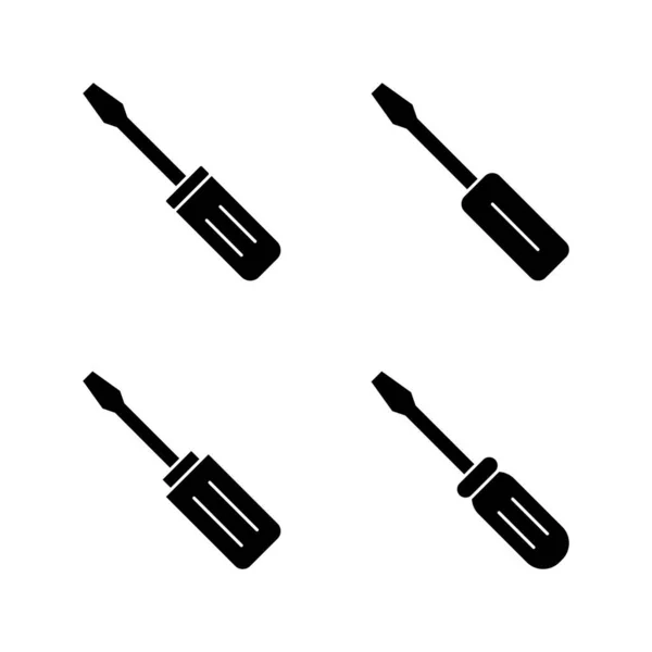 Screwdriver Icon Vector Tools Sign Symbol — Stock Vector