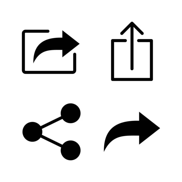 Partager Vecteur Icône Partage Signe Symbole — Image vectorielle