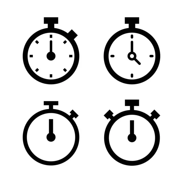 停止监视图标向量 时间标志和符号 倒计时图标 — 图库矢量图片