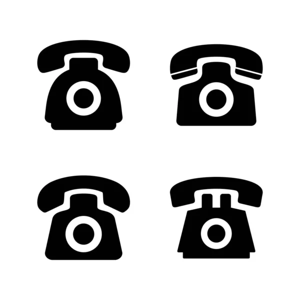 Teléfono Vector Icono Señal Teléfono Símbolo — Archivo Imágenes Vectoriales